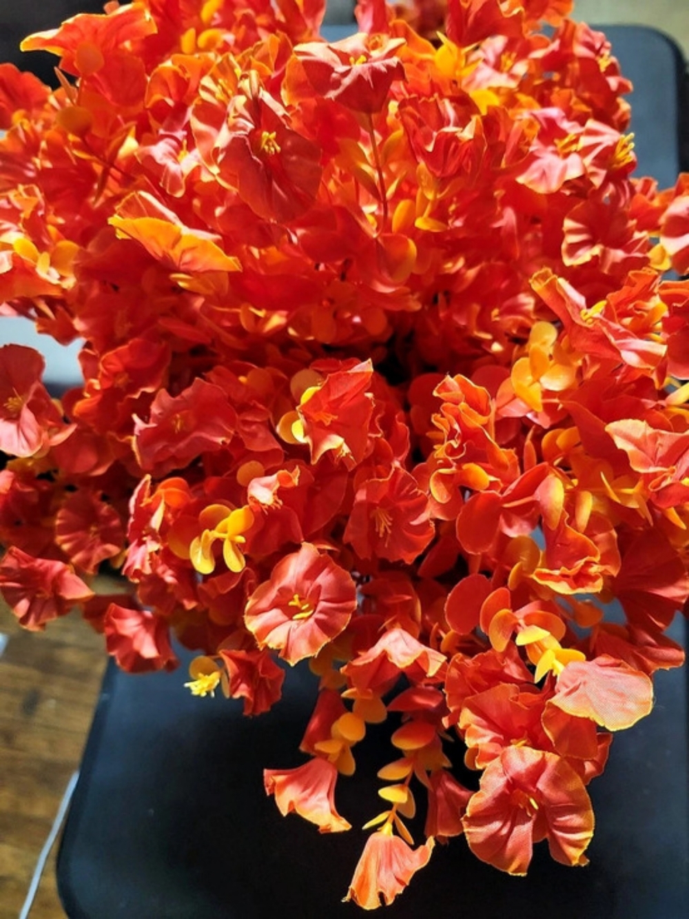 Red & Orange Floral Hair Accessory
